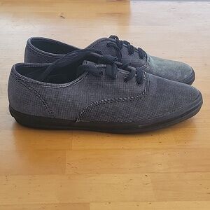 Keds size 9 silver and black shoe